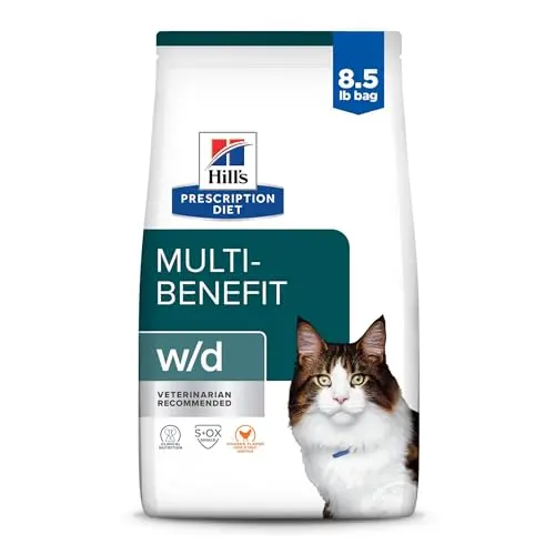 Hill's Prescription Diet w/d Multi-Benefit dry cat food bag