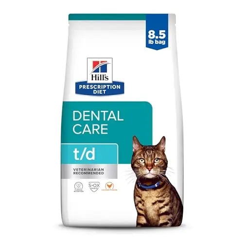 Hill's Prescription Diet t/d Dental Care dry cat food bag
