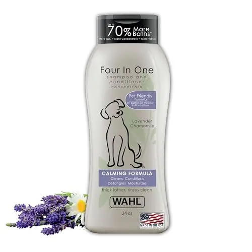 Wahl USA 4-in-1 Calming Pet Shampoo with Lavender and Chamomile