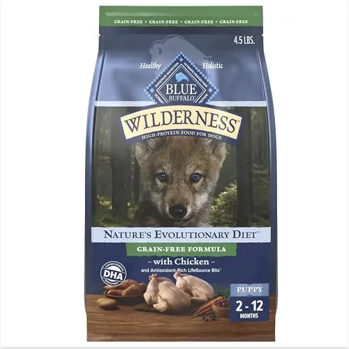 Blue Buffalo Wilderness grain-free high-protein dry puppy food