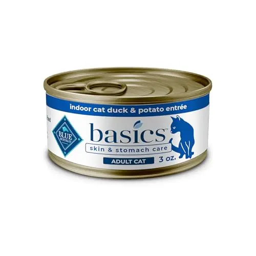 Blue Buffalo Basics grain-free wet cat food for skin and stomach care