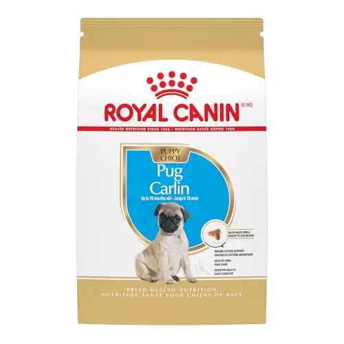 Royal Canin Breed Health Nutrition Pug Puppy Dry Dog Food bag