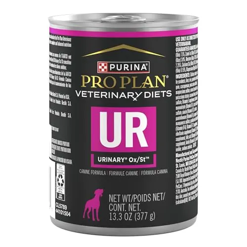 Purina Pro Plan Veterinary Diets UR Urinary Ox/St canned wet dog food pack