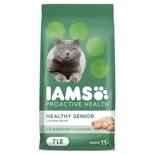 IAMS Proactive Health Healthy Senior dry cat food bag
