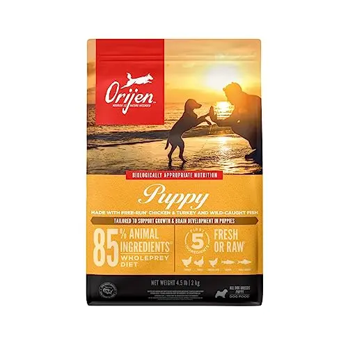ORIJEN Grain Free high-protein dry puppy food bag