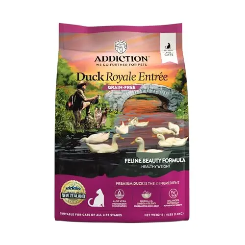 Addiction Duck Royale grain-free dry cat food bag