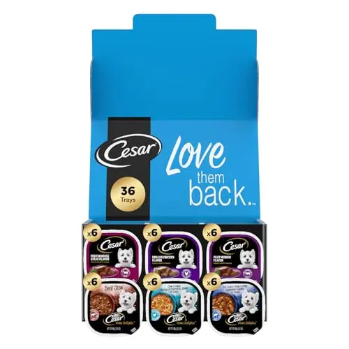 Cesar Wet Dog Food trays, Home Delights & Classic Loaf in Sauce variety pack