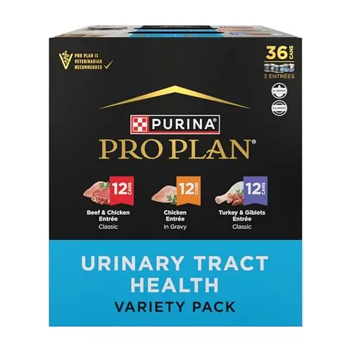 Large pack of Purina Pro Plan Urinary Health variety pack wet cat food