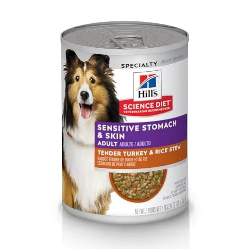 Hill's Science Diet Adult Sensitive Stomach & Skin Tender Turkey & Rice Stew canned dog food