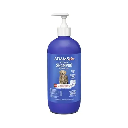 Adams Plus Flea & Tick Shampoo for cats and dogs with Precor insect growth regulator