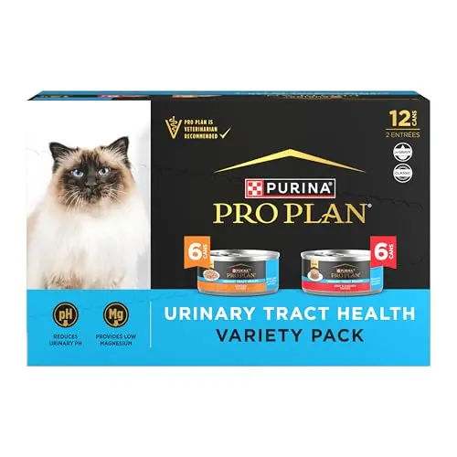 Purina Pro Plan Urinary Tract Health Beef and Chicken wet cat food variety pack