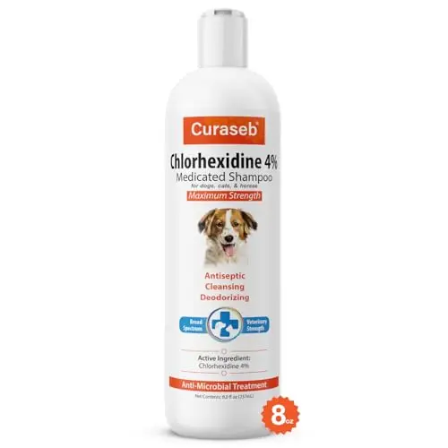 Curaseb Chlorhex 4% Shampoo for hot spots and skin issues