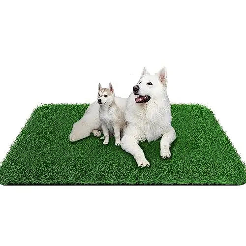 PICK FOR LIFE large artificial grass mat for dogs on a patio