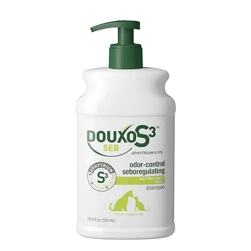Douxo S3 Seb medicated shampoo for dogs with seborrhea and dandruff
