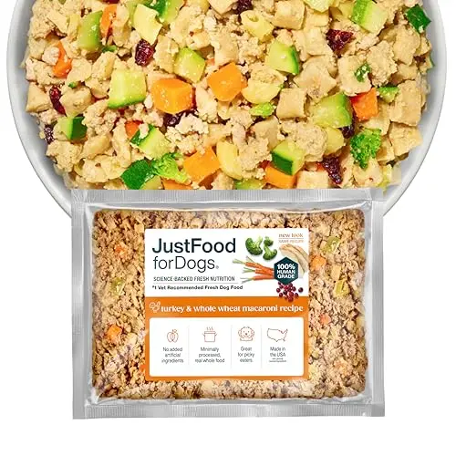 JustFoodForDogs Turkey & Whole Wheat Macaroni frozen food