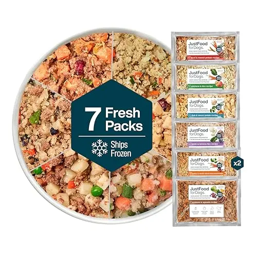 JustFoodForDogs Sampler Variety Box of frozen dog food