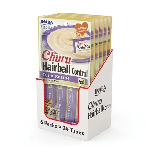 INABA Churu Hairball Control creamy cat treat tubes
