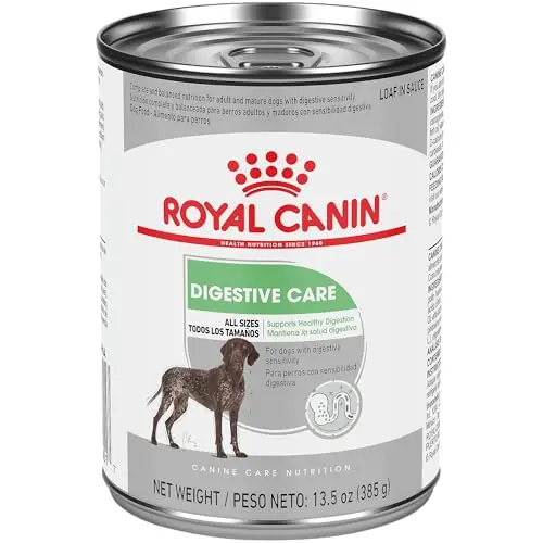 Royal Canin Digestive Care wet dog food cans for sensitive stomachs