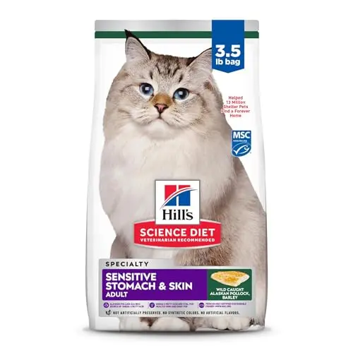Hill's Science Diet Sensitive Stomach & Skin Dry Cat Food bag