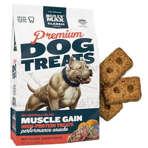 Bully Max Premium High Protein Beef Flavor Dog Treats