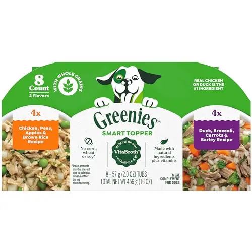 Greenies Smart Topper wet dog food mix-in variety pack duck and chicken