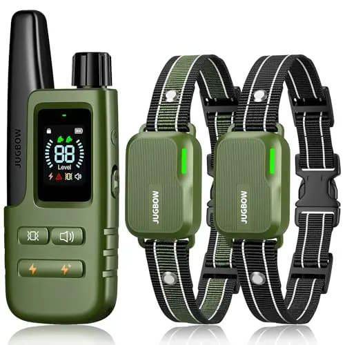 Jugbow 4200FT waterproof training collar for two dogs