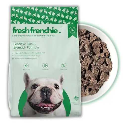 Fresh Frenchie Air-Dried Salmon dog food bag for French Bulldogs