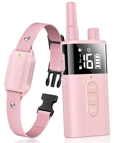 SODOG pink safe lock vibration collar for dogs