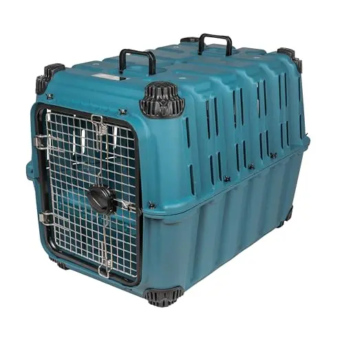 Mammoth Guardian 36-inch lagoon blue heavy-duty travel dog kennel