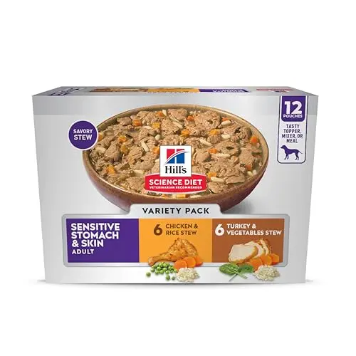 Hill's Science Diet Sensitive Stomach and Skin wet dog food stew pouches