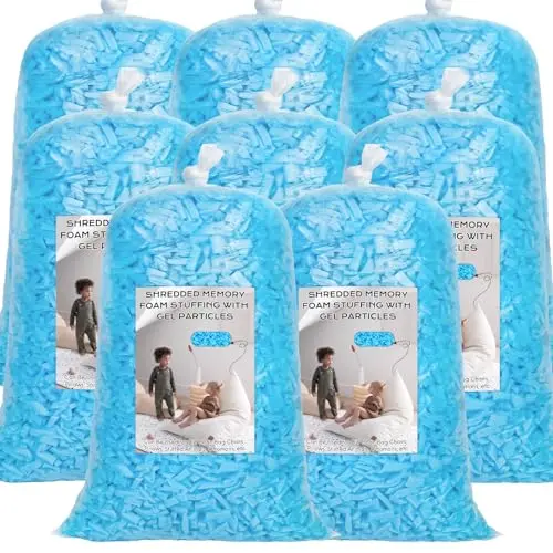 Garifon 40-pound OEKO-TEX certified shredded memory foam filling for large dog beds and projects