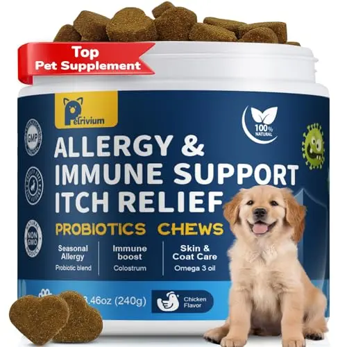Petrivium allergy relief chews for dogs with itchy skin